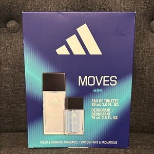 NEW 🆕 Men’s Adidas Moves Him Eau de Toilette and Deodorant Set